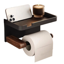 Napkin Face Towel Tissue Boxes Modern Wall-Mounted Cotton Pads Retro Tissue Boxes Kitchen Wood Storage A