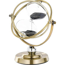 Sand Timer,  Timer 60 Minutes, Large Metal 720 Rotating , for Office Desk Home Gifts A