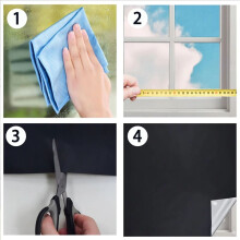 Portable Blackout Shades Film No Drill Travel Blackout Blinds Sunblock Window Cover Blackout Curtains 145 X 100cm