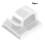 (White, 3M) 50pcs Strong Adhesive Cable Clips for Desk Car Wall 2