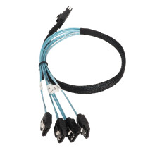 Cavo Mini SAS a 4 SATA 12Gbps 0,5m, SFF 8087 a SATA