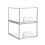 2PCS Clear Stackable Storage Drawers,Bathroom Makeup Organizer,Storage Bins for Home Organization and Storage 1