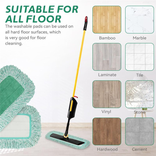 Microfiber Mop Replacement for Commercial Microfiber Dust Mop Cloth for Any Microfiber Flat Mop System 2