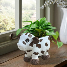 Plateau Cow Planter Pot Plateau Cow Resin Flowerpot Funny Planter Storage Containers Succulent Flowers Pots