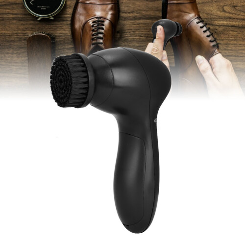 Portable Handheld Electric Shoe Brush Kit with 4 Replaceable Heads 2
