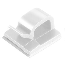 (White, 3M) 50pcs Strong Adhesive Cable Clips for Desk Car Wall