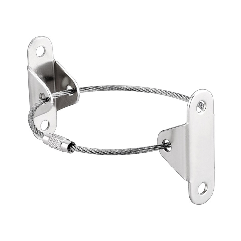 Creation-3C (White, A Set) Baby Proofing Furniture Anchors - Stainless Steel Straps