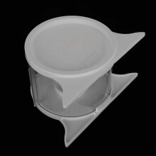 Acrylic Dental Barrier Film Dispenser Rack White | 7cm Core Holder