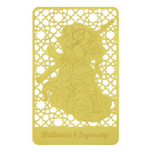 Feng Shui Gold Amulet with Distinctive Monkey King Finish for Wisdom and Versatile Styling