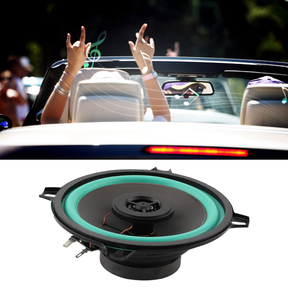 5 Inch 100W Car Tweeter Loud Speaker Vehicle Audio Sound System Black/Green 9451389324347