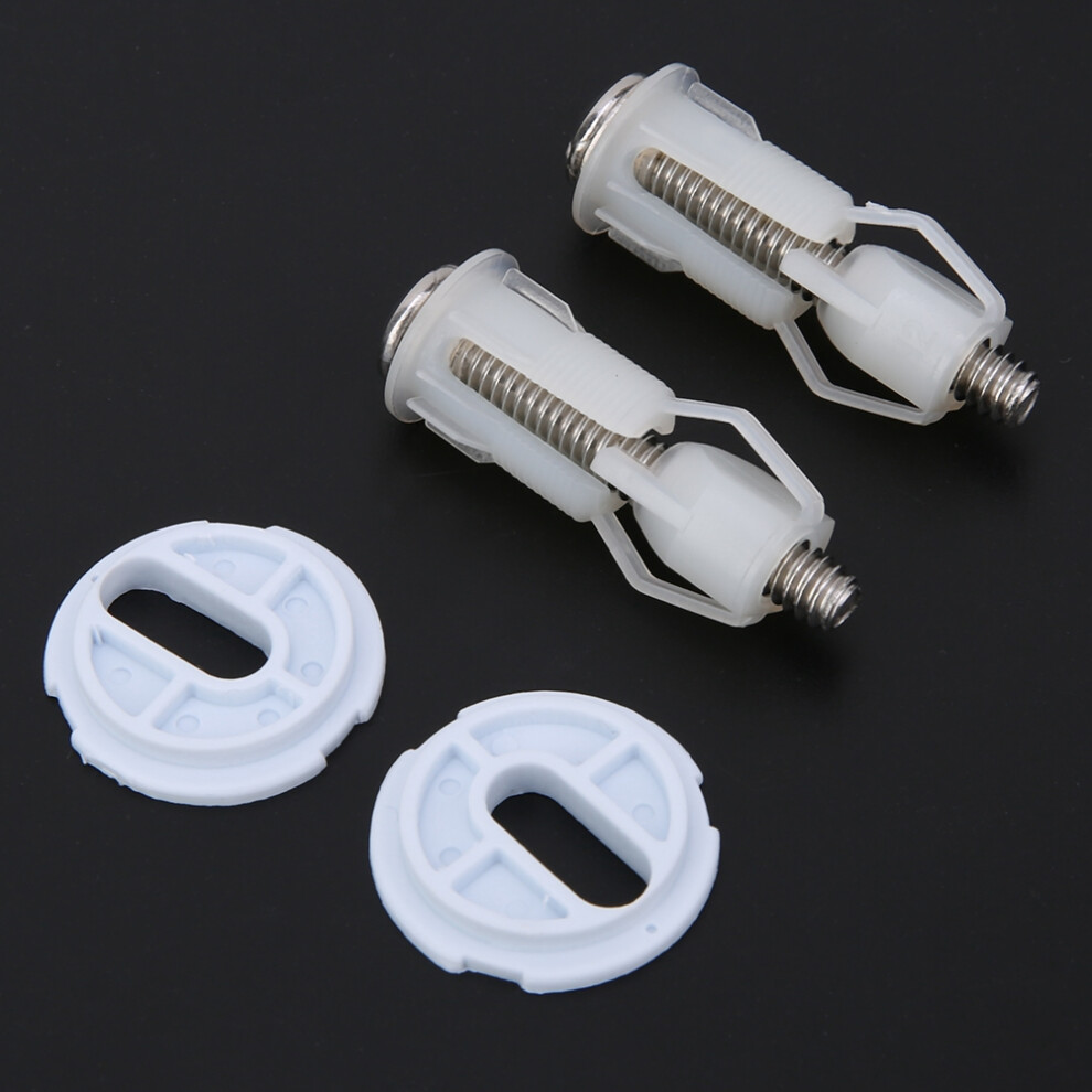 Plastic Toilet Seat Fixings 3 Pair Replacement Screws For Bathroom Maintenance 3311389324432