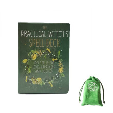 Tarot Cards Spell Deck with Bag for Family Game Clear Visual Prompts Ready to Use