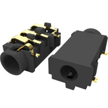 SJ-43615TS-SMT-TR 24V 5A Audio Jack Verguld Koperlegering 50mΩ voor CNC Industriële Machines PCB SMT Montage 5 Stuks