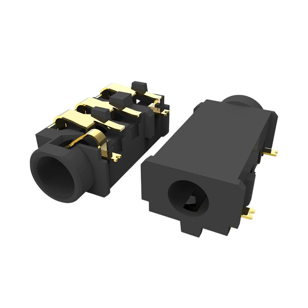 Sj-43615Ts-Smt-Tr 24V 5A Audio Jack -Plated Copper Alloy 50Mî© For Cnc Industrial Machinery Pcb Smt Mounting 5Pcs Gold 6033952794608