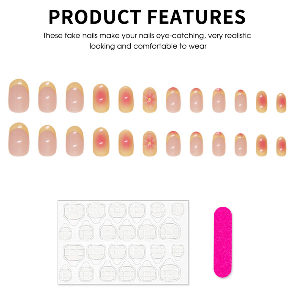 Reach-Tools Gentle Yellow Tip False Nails, Chip-Proof & Smudge-Proof