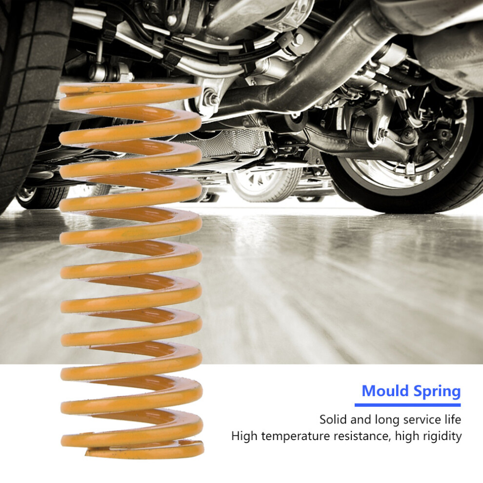 2Pcs Od 10Mm Id 5Mm High Accuracy Steel Load Mould Spring (Tf10*60Mm) Yellow/Light 9491389325807