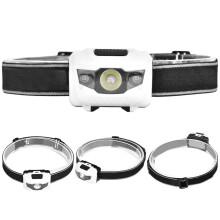 Lightweight 3W LED Headlamp Red & White Lights for Outdoor Sports & Activities
