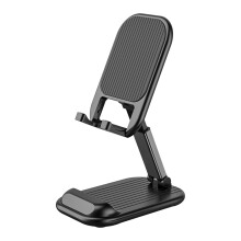 (X T4 holder black) Foldable Phone Stand for Desk - Phones & Tablets