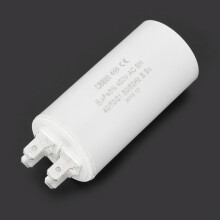 CBB60 8uF 450V Motor Starting Capacitor Small Size Spade Terminals