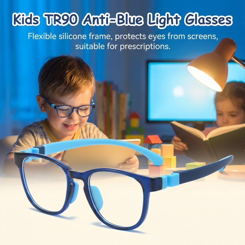 Reach-Tools Tr90 Kids Glasses - Blue Light Blocking Myopia Frames