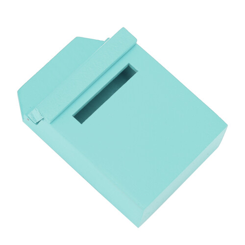 1:12 Doll House Mailbox Flipable Green Wood 2
