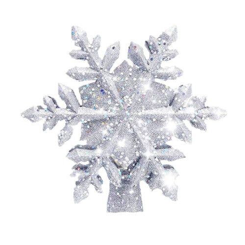 Christmas Star Trees Topper with Built-in Led Snowflake Projector Lights Snowflake Tree Topper US Plug