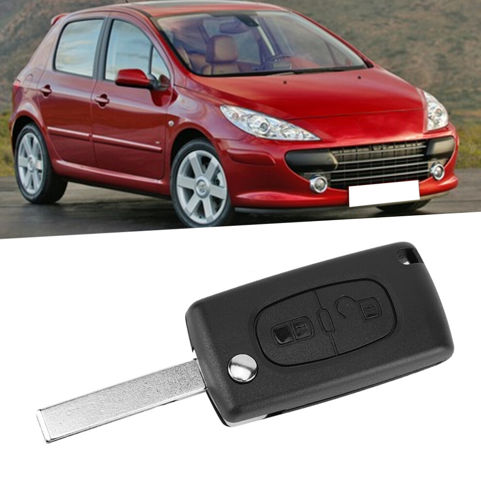 Peugeot 207 307 308 407 Car Fob Cover Durable Plastic Shell For 2 Button Remote 6921389329565