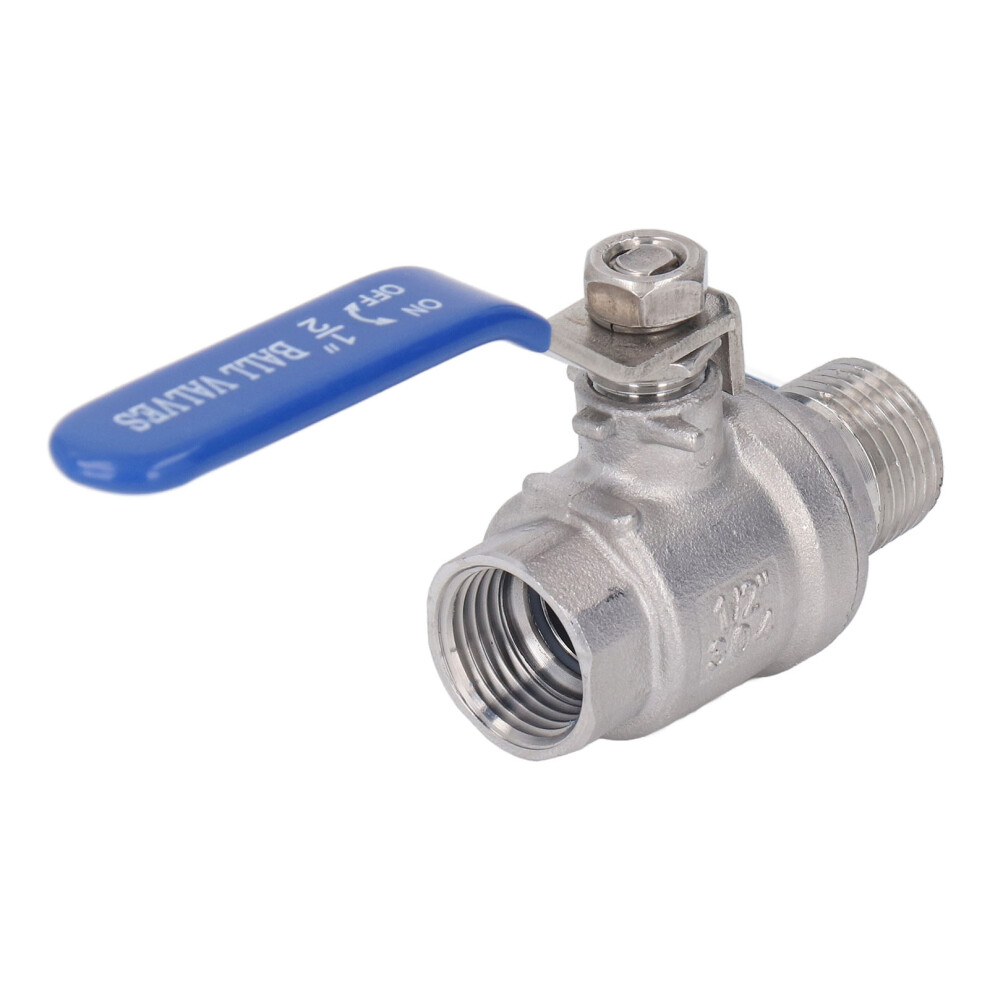 1/2In Stainless Steel Npt Ball Valve 1000Wog 24Mm Water Shut Off 5001389502296