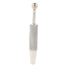 Non Slip Handle Jewelry Grabber, 4-Claw Pick Up Tool Stainless Steel with Self Locking Tweezers Mechanism, Spring Loaded Plunger for Precision Parts G