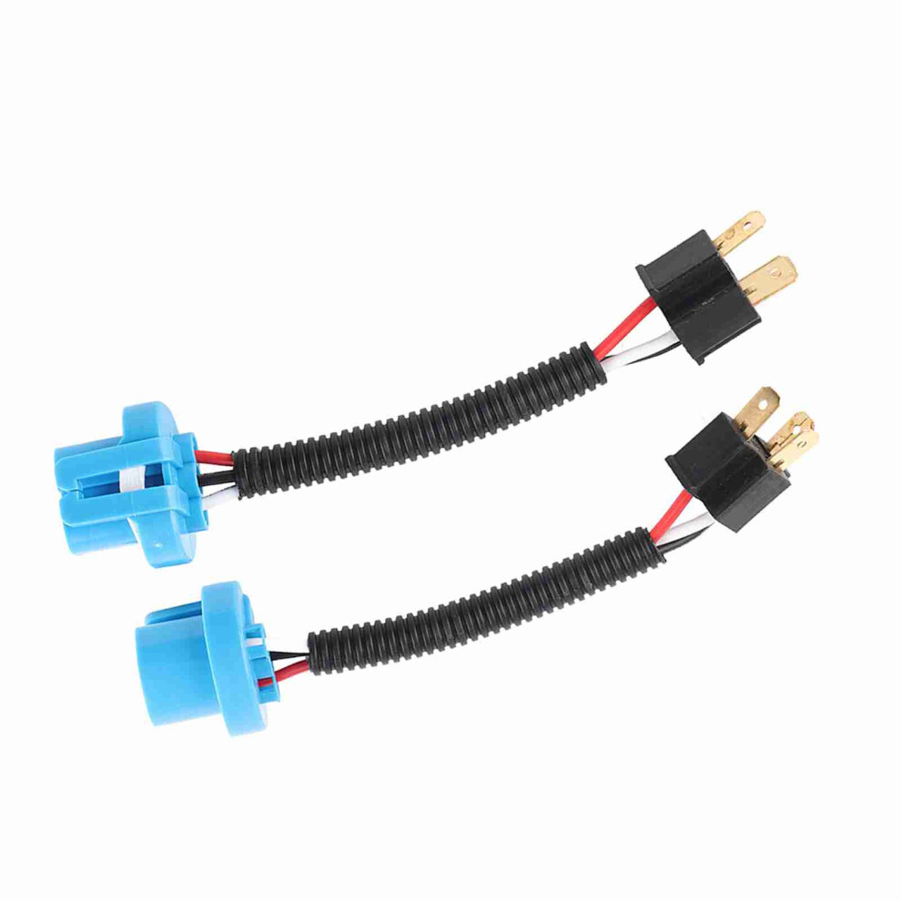 2Pcs 9007 Male To H4 Female Headlight Conversion Cable Connector Wirings Adapter 4901389330206