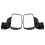 Adjustable Convex Motorcycle Side Rear View Mirror for UTV 18.5x9.5cm 1