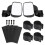 Adjustable Convex Motorcycle Side Rear View Mirror for UTV 18.5x9.5cm 2