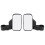 Adjustable Convex Motorcycle Side Rear View Mirror for UTV 18.5x9.5cm 6
