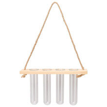 1 Tier Natural Wood 4 Tube Plant Propagator