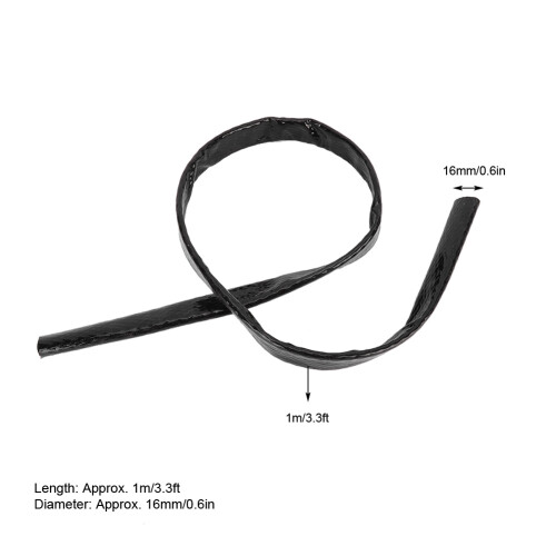 Black Fireproof Sleeve 3.3ft AN10 0.6in