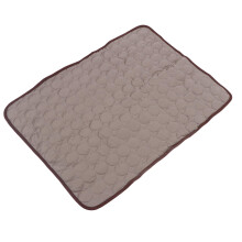 Breathable Foldable Pet Cooling Mat for Dogs Cats 72cm Brown