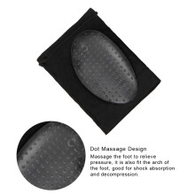 Foot Arch Support Insole Elastic Bandage for Heel Pain Relief, Black, Free Size