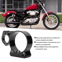 Black Aluminum Speedometer Bracket for 1.54in Fork Motorcycle Accessories