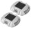 2pcs Solar Waterproof Road Studs 6 LED Garden Pathway Ground Deck Lights 5