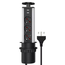 Stroomhub voor keukenbladen, stopcontacten en USB-laadstations voor handig apparaatbeheer