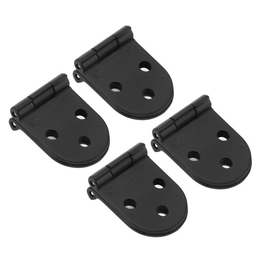 Round Edge Hinge Zinc Alloy180 Black4-Pack 1
