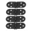 Round Edge Hinge Zinc Alloy180 Black4-Pack 6
