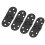 Round Edge Hinge Zinc Alloy180 Black4-Pack 7