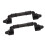 Black Iron Door Handle Set – 2pcs 3