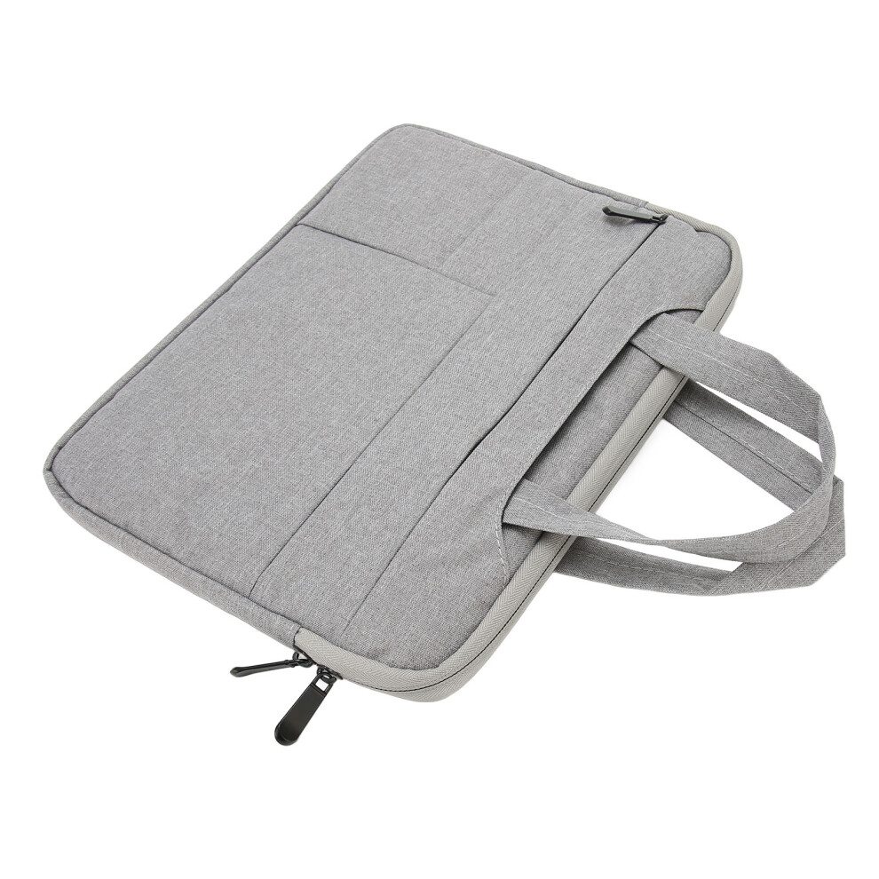 Waterproof Oxford Laptop Case 13 Inch Double Zipper Portable Sleeve Light/Gray 9361389333662