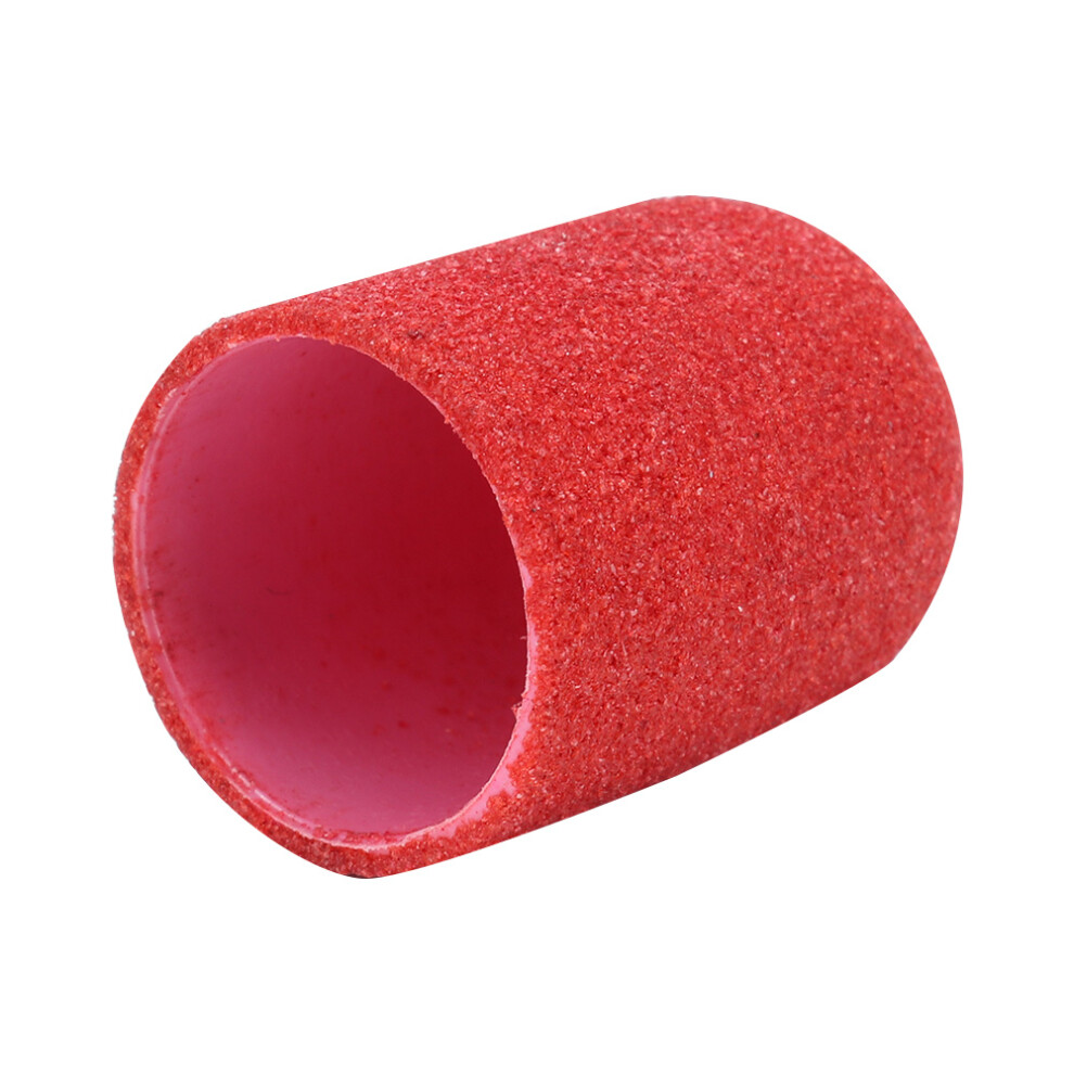 Red Nail Art Sanding Band 16x25mm Grinding Head for Manicure