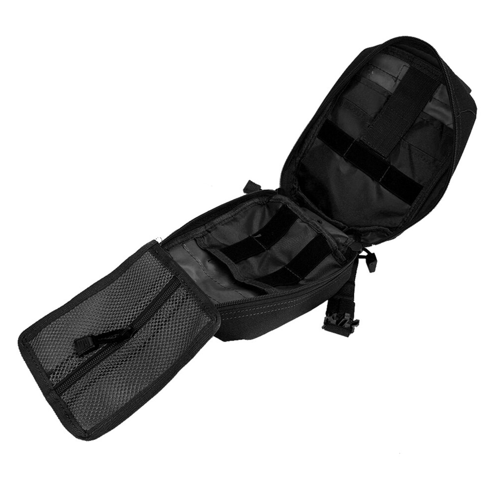 Black Molle Military First Aid Kit Bag | 900D Waterproof Nylon,