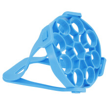 Blue Portable Steaming Basket with Egg Holder Shelf Rack – Kitchen Supplies
