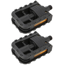Plastic Folding Bicycle Pedals, Lightweight, Black, 12x7x3cm