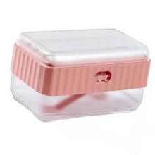 Pink Multifunctional Soap Foaming Box, 12.5x7x7.4cm Storage Dish